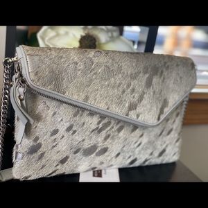 Authentic Henri Bendel silver DEBUTANTE clutch